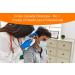 Cross Canada 11-092 Physician Fiber Optic LED Pocket Otoscope Diagnostic Set Professional Otoscope for Physician Medical Student Nursing Student Doctor Nurse (Tangerine) - Buy Online on GoSupps.com