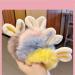8-Piece Rabbit Ears Plush Hair Ties | Fluffy Elastic Hair Bands for Women & Girls | Perfect Christmas Hair Accessories - Buy Online on GoSupps.com