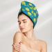 Hair Towel Wrap - Quick Drying Turban with Button | Tennis Ball Design | Perfect for Easy Hair Drying - Buy Online on GoSupps.com