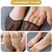 4 Pairs Half Socks with Metatarsal Pad - Reusable Honeycomb Fabric Foot Pads for Women | Non-Slip Compact Toe Socks - Buy Online on GoSupps.com