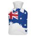 British Flag Hot Water Bottle With Cover Plush Bed Bottle Hand Warmer For Adults And Children 26.5X15.3cm