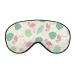 Flamingo and Leaf Sleep Mask Eye Cover for Sleeping Blindfold with Adjustable Strap Blocks Light Night Travel Nap for Men Women