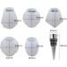 Geometric Spherical Bottle Stopper Resin Molds - 5Pcs Wine Bottle Stopper Crystal Epoxy Silicone Mold with Gems - DIY Casting Crafts - Buy Online on GoSupps.com