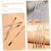 Gogogmee 5pcs Brow Pencils with Brush Brown Eyebrow Pencil Hair Double Bun Eyebrow Makeup Pencils Plastic - Buy Online on GoSupps.com