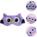 EXCEART Owl Eye Cover - Cute Cartoon Animal Sleep Mask for Kids & Adults - Purple - Buy Online on GoSupps.com