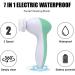 Facial Cleansing Spin Brush Set Electric Face Cleanser Brush with 7 Exfoliating Brush Heads Complete Face Spa System for Gentle Cleansing Deep Scrubbing Massaging Dead Skin Remover (Green) - Buy Online on GoSupps.com