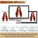 Amnenl Long Wavy Red Wig for Women - Synthetic Hair Replacement for Halloween & Cosplay - Buy Online on GoSupps.com