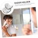 Foytoki 2-Piece Razor Holder & Organizer - Suction Cup Bathroom Razor Rack for Manual Razors - Buy Online on GoSupps.com