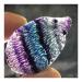 JUKUCKV Spiritual Support Rainbow Fluorite Hedgehog Natural Quartz Crystal Skull Healing 1pc