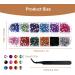 QJIBOVM Flat bottom rhinestone gems crystal nail art gems with picking tweezers and rhinestone picker dot drill pen suitable for nails clothes face crafts - Buy Online on GoSupps.com