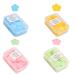 Volumoon 4 boxes paper soap soap portable mini disposable soap paper soap slices portable paper soap portable soap leaves for outdoor camping hiking travel children women