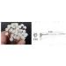 Miaoo 40-Piece Rhinestone & Pearl Hair Pins Set - Elegant White Everyday Accessories - Buy Online on GoSupps.com