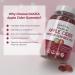 Organic Apple Cider Vinegar Gummies - 80 Count | 1000mg, Raw & Unfiltered ACV with The Mother | Immune Support, Detox, Fitness | Pomegranate Beet Root, Vitamin B9 & B12 - Buy Online on GoSupps.com