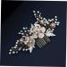 FRCOLOR 1pc comb wedding headpiece metal hairpin rhinestone hair pins weddings women decorative hairpi bridal hair slide women's hair clips Flower Shape Headwear decorate bride alloy pearl - Buy Online on GoSupps.com
