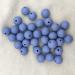 Brunnera Blue Silicone Round Beads 15mm - 50pcs | Sensory Silicone Pearl Beads for Mom Necklace DIY Jewelry Making - Buy Online on GoSupps.com