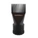 GAMMA+ Professional Hair Dryer Nozzle Comb Attachment 32 Teeth Black (fits most dryers 1.5" diameter)