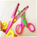 6Pcs Children Safe Pinking Shears Colorful Decorative Paper Lace Edge Scissor Set for Teachers Crafts Scrapbooking Kids Design Pinking Shears - Buy Online on GoSupps.com