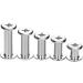 Pangda 80 Set Chicago Binding Post Screw Assorted Kit - Metal Round Cross Head Stud Screw Post Nail Rivet Chicago Button for DIY Leather Decoration Bookbinding - Silver - 5x6, 10, 12, 15, 18 - Buy Online on GoSupps.com