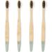 Wild & Stone Bio-Bamboo Toothbrush for Adults | Eco-Friendly Vegan 100% Biodegradable | Medium Dupont Fiber Bristles | Four Unique Patterns - Buy Online on GoSupps.com