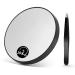 OMIRO 20X Magnifying Mirror and Eyebrow Tweezers Kit, 3.5" Two Suction Cups Magnifier Travel Set 3.5", 20X