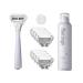 Flamingo Razors for Women - Women's Razor Set with Taro & Rose Gold Handle 9 Razor Blade Refills Shower Holder 200ml Shave Gel Taro & Rose Gold 9