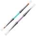 2 Pieces Sets Nail Art Brush Dotting Pen Embossing Pens for Hand Manicure Reusable