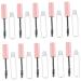 WOONEKY 10pcs Mascara Empty Tube Mascara Wand Clear Lash Mascara Lip Gloss Tubes Eyelash Tubes Plastic Pink