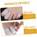 10pcs Silicone Gel Toe Sleeves for Men - Hammer Toe Straightener, Bunion & Toenail Protector - 3x2.5cm - Buy Online on GoSupps.com