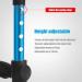 Forearm Crutch Portable Folding Walking Crutch for Adult Adjustable Telescopic Underarm Cane Crutch for Seniors Disabled Elderly Blue Lucky Star Selfless dedication - Buy Online on GoSupps.com