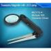 ZHYH Lighted Folding Eyebrow Magnifier with Tweezers - Portable 10x Magnification, LED Light, 6x2.5cm Design - Buy Online on GoSupps.com