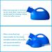 Urinals for men Men's urinal with hand-held portable urine cup 2000 ml urinal bottle catheter male urinals for elderly bedridden hospital beds wheelchair (BLUE) - Buy Online on GoSupps.com