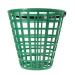 BESPORTBLE Golf Ball Basket, Golfball Container with Handle Ball Holder Contain Stadium Accessories (Green, Can Pack 50pcs) 20*15CM
