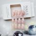 Almond Press on Nails - Medium White Clouds & Stars Acrylic False Nails | 24 Pcs Full Cover Stick on Nails for Women & Girls - Buy Online on GoSupps.com
