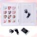 Mikytoper Baby Hand and Footprint Kit Baby Framed Photo Kit Anniversary Growth Record Baby Gifts Reusable Ink Cartridge Photo Frame (Foldable White)