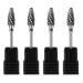 POPETPOP 4pcs Nail Polisher Nail Grinding Drill Bit Electric Manicure Drill Bit Head Nail Bits Nail Stamping Polish Russian Manicure Drill Bits Cuticle Drill Bit Polishing Heads for Nail 7x1.3cmx4pcs As Shown 4x4pcs