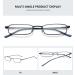 Magimodac Blue Light Filter Reading Glasses for Men & Women - Prescription Metal Narrow Frames with Pencils - Buy Online on GoSupps.com