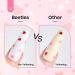 Buy Beetles Gel Polish 15ML - Clear Pink Top Coat with Heart Gift for Mom | Soak Off UV No Wipe Glitter Gel for Sparkling Nails - Buy Online on GoSupps.com