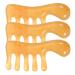 minkissy 3 Pieces Resin Massage Comb Jade Comb Guasha Scalp Comb Handheld Gua Sha Scraping Massage Tool for Head Care Relax