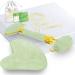 Radiant Harmony Jade Roller & Gua Sha - Jade Gua Sha Massage Tool as Face Massager - Jade Roller for Face as Skin Care Tools - Easy to Use Gua Sha Facial Tools - Arrives in a luxury box with guide Light Jade Roller & Gua Sha