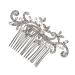MERRYHAPY 1pc Comb Hair Barrettes Wedding Shiny Headdress Headwear Decor Pinwheel Hair Clip Bride Hair Clip Rhinestone Hair Accessories Bridal Headdress Women Pearl Hair Pin Delicate Alloy