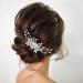 Unicra Crystal Wedding Hair Comb - Sparkly Rhinestone Bridal Headpiece for Women - A-Silver - Buy Online on GoSupps.com