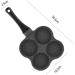 LAKEINX Pan 4-Hole Pancake Omelet Eggs Pan Frying Pot Breakfast Maker Kitchen Utensil Saucepan Cookware - Buy Online on GoSupps.com