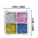 Buy Glitter Eyeshadow - 4 Colors Gel Makeup Patches for Face Body & Hair | Festival Ready Glitter - Buy Online on GoSupps.com