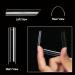 Extra Long C Curve Nail Tips - Half Cover Clear French XXL Deep Fingernail - 500 Pcs Acrylic Straight Square Tips for DIY Nail Art & Press-On Extensions - Buy Online on GoSupps.com