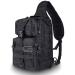 Tactical Sling Bag Pack Military Rover Shoulder Sling Backpack EDC Molle Assault Range Bag. Black