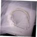 MUSISALY Pearl Headband Pearl Trim Headband for Wedding Crystal Tiara Wedding Decor Pearl Tiara Bridal Elegant Pearls Headband Hair Decor Zinc Alloy Ornaments Fine White - Buy Online on GoSupps.com
