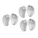 FOMIYES 6 Pairs Forefoot Slipper Pad Foot Pad Sandals Shoe Inserts Shoe Filler Shoes Grip Pads Soft Insoles Forefoot Cushions Gel Insoles Insole Pad Skin Friendly