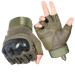 AXBXCX Half Finger Tactical Gloves Fingerless Gloves for Men Green Large