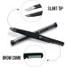 KAMICURE Professional Tweezers with Comb Feature - Stainless Steel Slant Tip Eyebrow Tweezers for Women Facial Hair Removal and Ingrown Hair - Buy Online on GoSupps.com