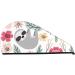 Soft Super Absorbent Cartoon Sloth Hair Towel Wrap - Quick Dry Coral Velvet for Long & Curly Hair - Buy Online on GoSupps.com